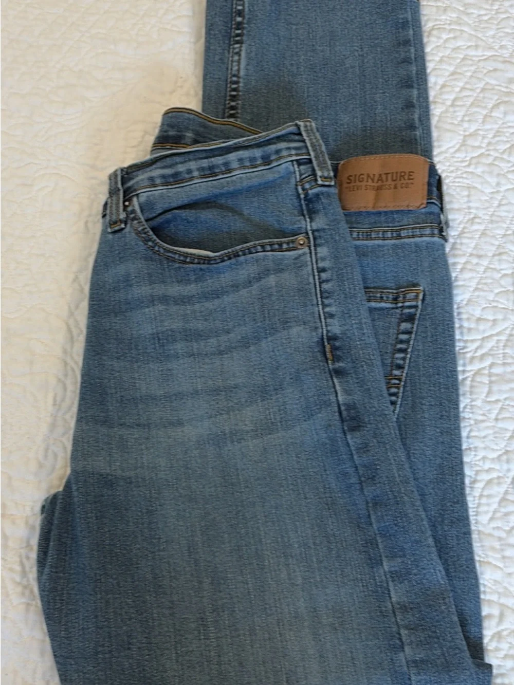 Levi's Men's Straight Jeans - Faded Blue Denim